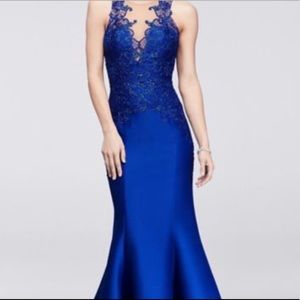 Blue David’s Bridal Prom dress